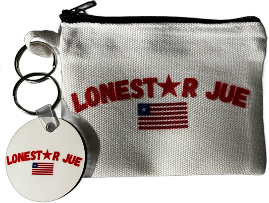 LoneStar Jue Travel Pouch Bag w/Sour Milk Keychain